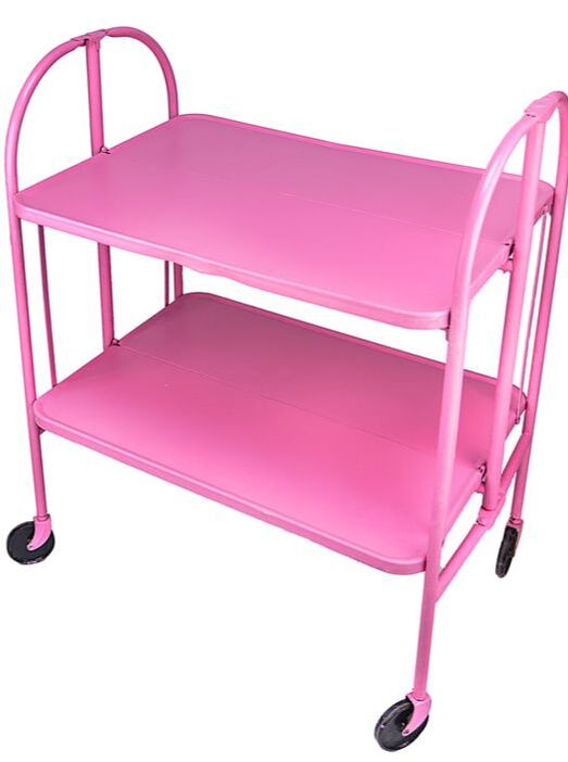 pink cart for baby shower