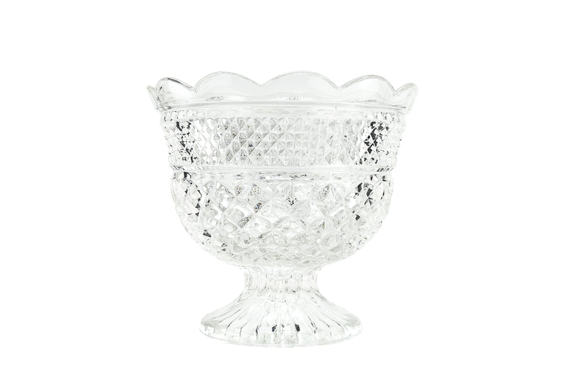Crystal trifle bowl