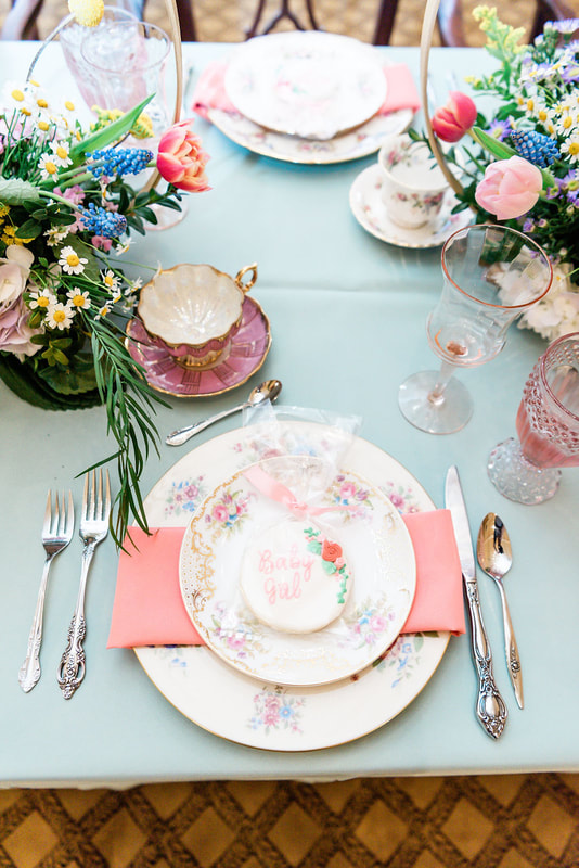 Baby shower dish and teacup party rentals near me 