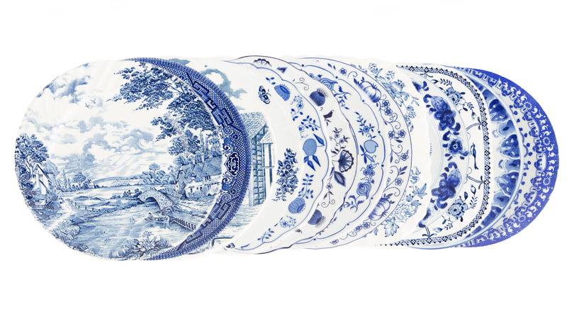 Blue and White plates