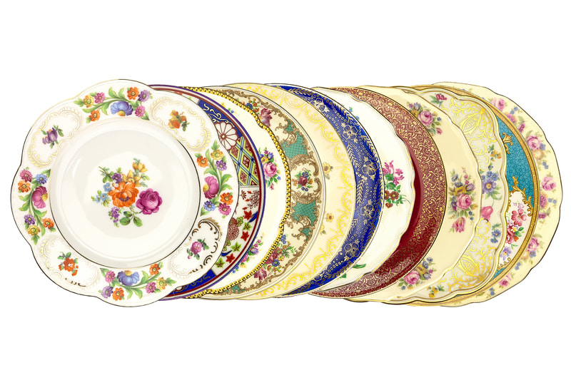Bold and Beautiful Bread plates