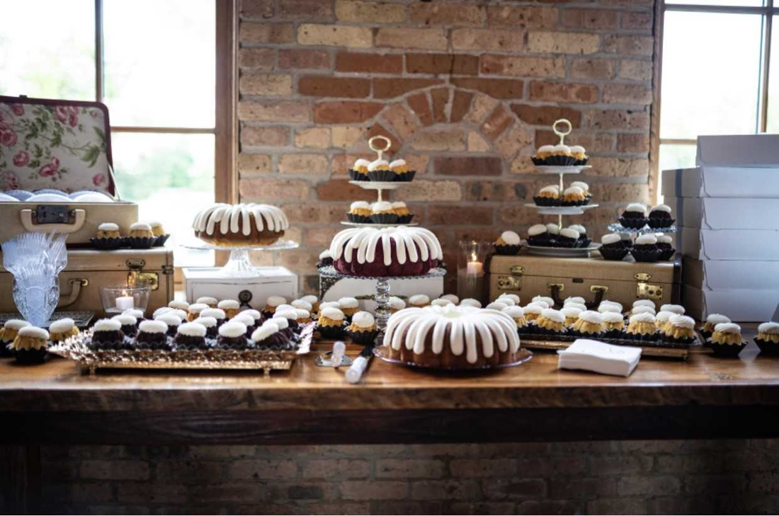 Bundt Cake Sweet Table at THE BRIX in Carpentersville illinois