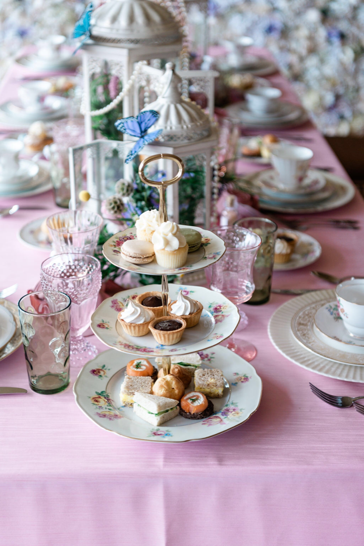 High tea royal table setting rentals 