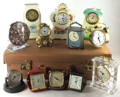 Vintage clocks used as decoration