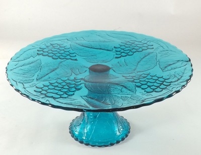 Teal cake stand