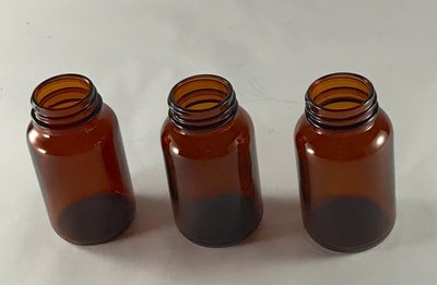 Amber Small Bottles for Rent