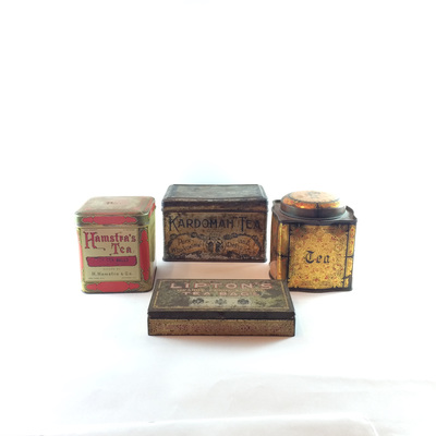 Vintage tea tins