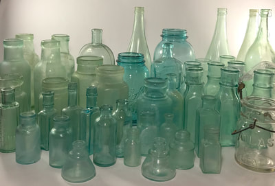 Antique bottles for rent