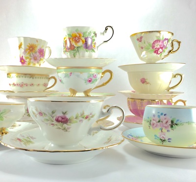 vintage teacups for rent near Saint Charles IL