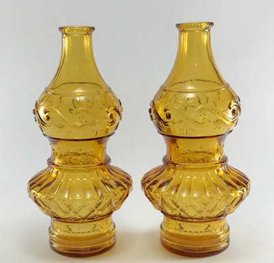 Amber Glass vases