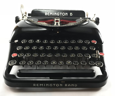 Vintage Remington 5 Typewriter for rent near Lake Geneva Wisconsin.