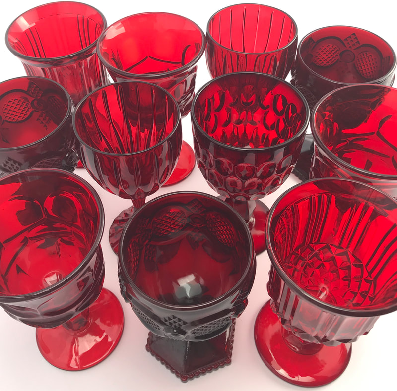 Red water glass rental near you