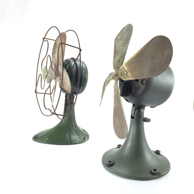 Vintage fan used for decor