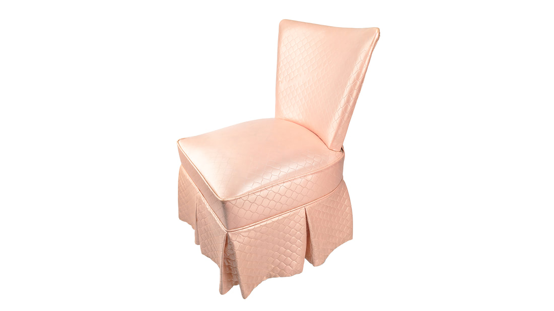 pink boudoir chair rental