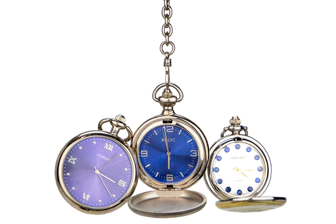 Pocket watch and clock party decor rental