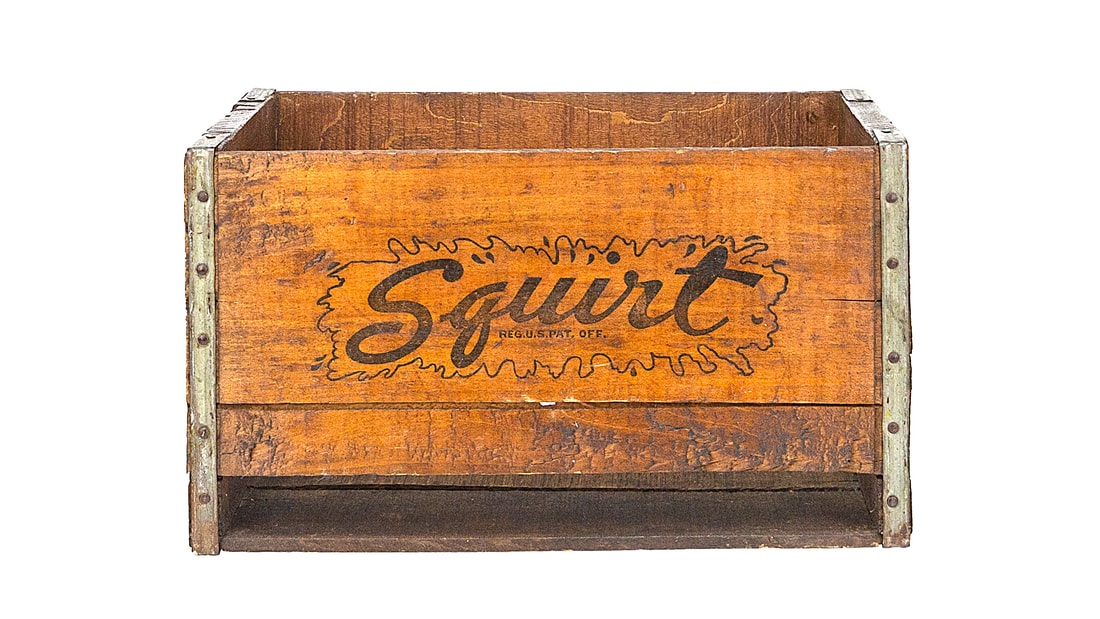 Vintage Wood Squirt Crate