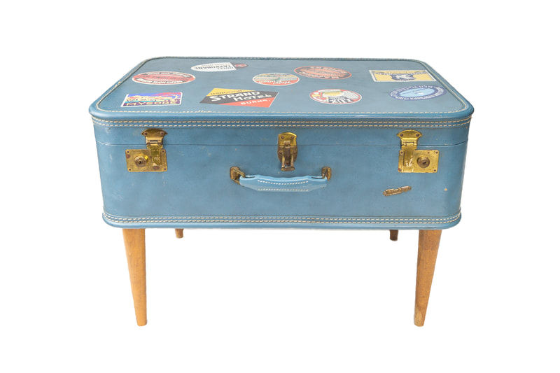 Retro suitcase table