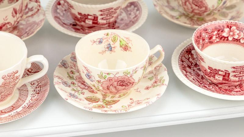Vintage Rose teacups